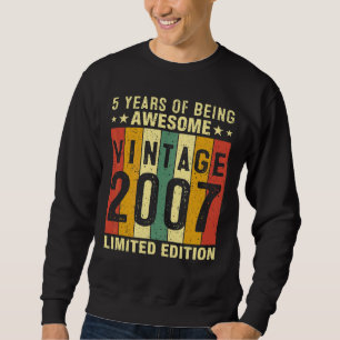 Sudadera Vintage 2017 Niños De 5 Años De Edad De Ser Alarma