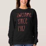 Sudadera Vintage 40th Birthday Tee asombroso desde 1982 40t<br><div class="desc">Vintage 40th Birthday Tee asombroso desde 1982 40th Birthday</div>