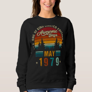 Sudadera Vintage 43th Birthday Awesome From May 1979 Epic