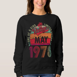 Sudadera Vintage 44th Birthday Awesome From May 1978