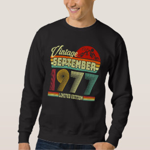 Sudadera Vintage 45 Cumpleaños Impresionante Desde Septiemb