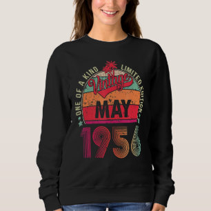 Sudadera Vintage 66º cumpleaños increíble desde mayo de 195