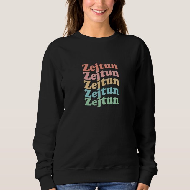 Sudadera Vintage 70's Malta Hippie City - Retro Zejtun (Anverso)