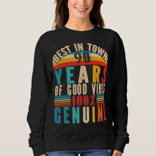 Sudadera Vintage 90th Birthday Apparel mujeres hombres 90th