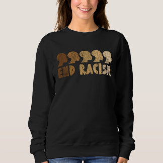 Sudadera Vintage Africano Afro Fin al Racismo Mes de la His