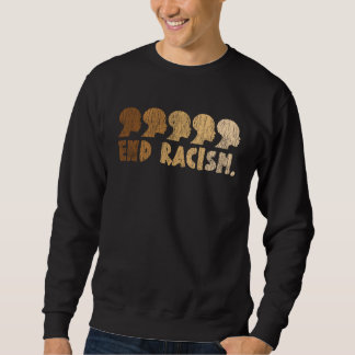 Sudadera Vintage Africano Afro Fin al Racismo Mes de la His