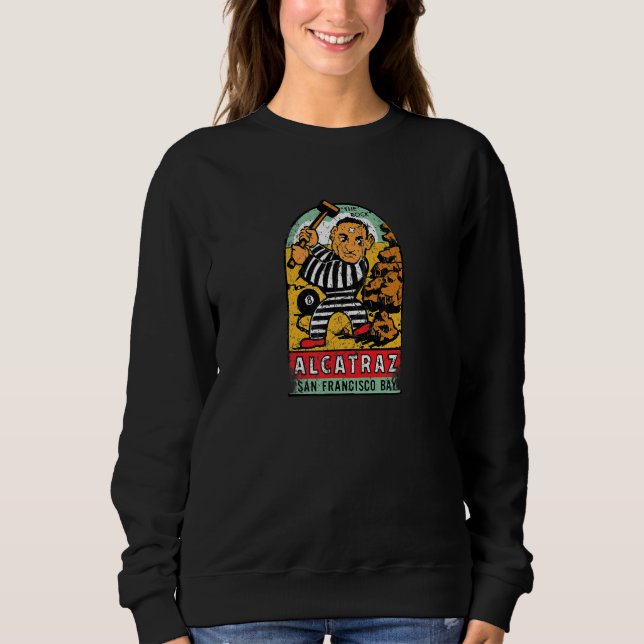 Sudadera Vintage Alcatraz Prison (Anverso)