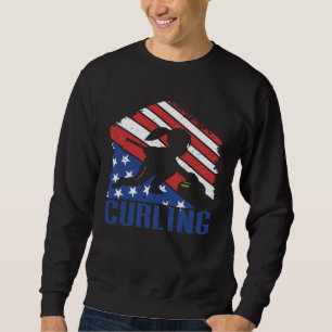 Sudadera Vintage American Curling Player USA