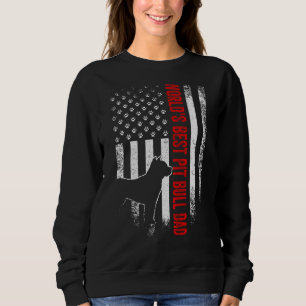 Sudadera Vintage American Flag World S Best Pit Bull Dad Si