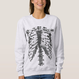 Sudadera Vintage Anatomical Rib Cage Sketch Design