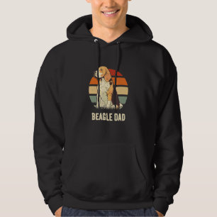 Sudadera Vintage angustiado por el atardecer retro de beagl
