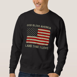 Sudadera Vintage antigua bandera estadounidense que Dios be