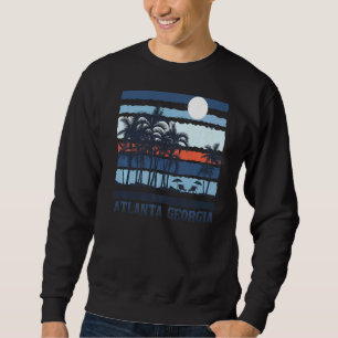 Sudadera Vintage Atlanta Georgia Summer Travel 80s Beach So