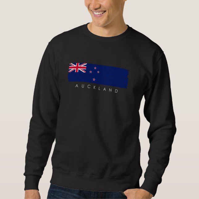 Sudadera Vintage Auckland Nueva Zelanda Vacaciones Nueva Ze (Anverso)