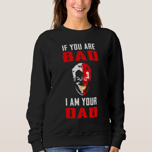 Sudadera Vintage Bad Dad Joker (Anverso)