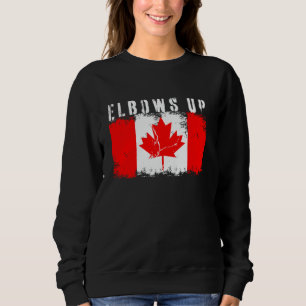 Sudadera Vintage Bandera Canadiense, Dolorosa arce de arce 