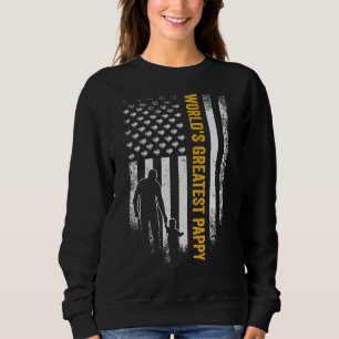 Sudadera Vintage bandera de Estados Unidos: El mejor padre