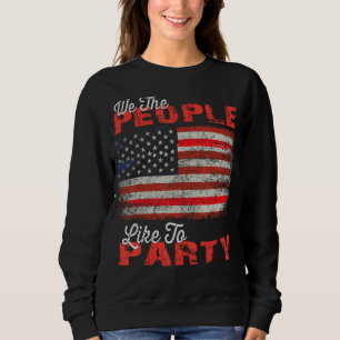 Sudadera Vintage Bandera Estadounidense 4 De Julio- A Nosot