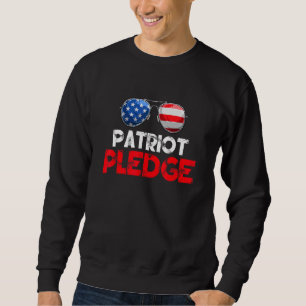 Sudadera Vintage Bandera Estadounidense 4 De Julio Patriota