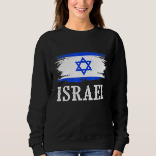 Sudadera Vintage bandera israelí que amo a Israel