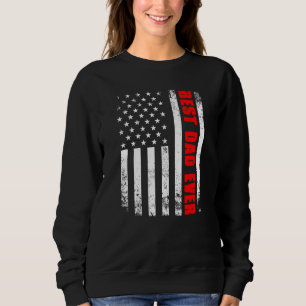 Sudadera Vintage bandera norteamericana mejor papá del padr