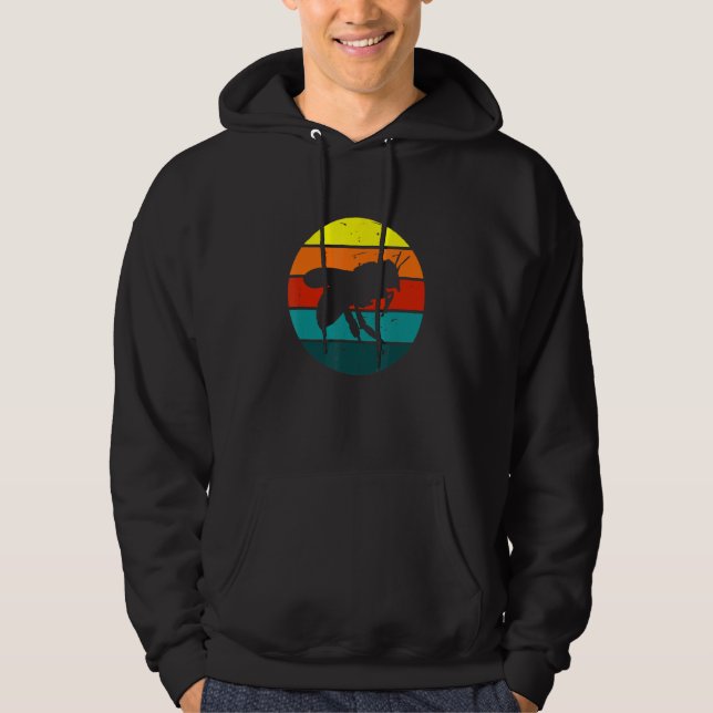 Sudadera Vintage Beekeeper Retro Honey Bee Sunset (Anverso)