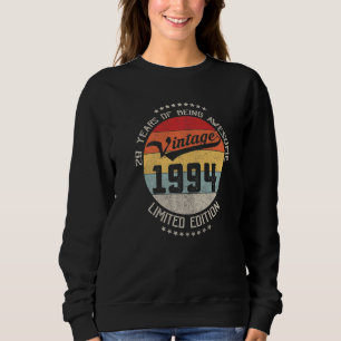 Sudadera Vintage Being Awesome 1994 29º cumpleaños 29 años