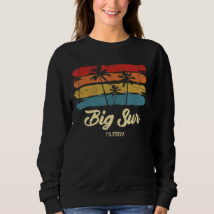 Sudadera Vintage Big Sur California Palm Trees Ca Retro