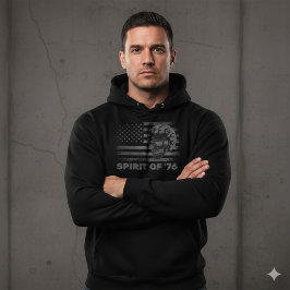 Sudadera Vintage Biker USA Flag Helmet Skull Hoodie