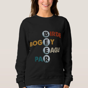 Sudadera Vintage Birdie Bogey Eagle Par Beer Golf Ball Funn