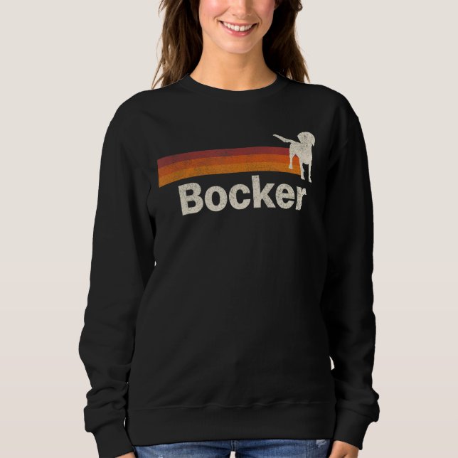 Sudadera Vintage Bocker Retro Mom Dad Dog (Anverso)