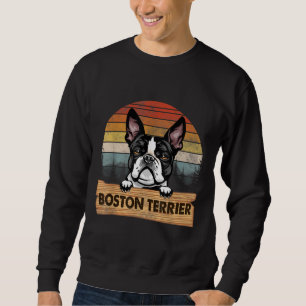 Sudadera Vintage Boston Terrier Funny Retro Regalo Perro Lo