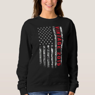 Sudadera Vintage Camo Bandera Americana 2015 de 7 años 7th 