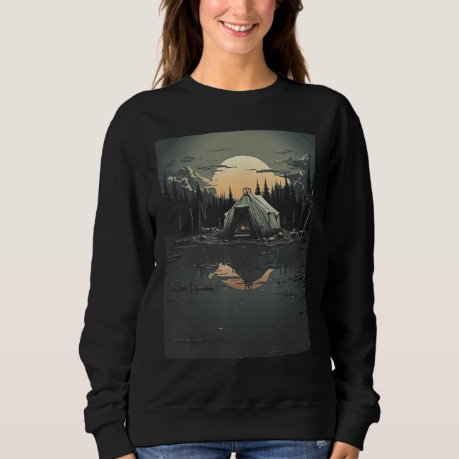Sudadera Vintage Camping Nature Wilderness Wanderl (Anverso)
