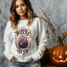 Vintage Cauldron Halloween Mujeres de traje de bru