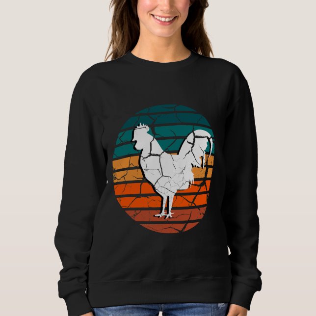 Sudadera Vintage Chicken Sunset   (Anverso)