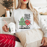 Sudadera Vintage Christmas Tree Holly Jolly Dude<br><div class="desc">Vintage Christmas Tree Holly Jolly Dude</div>