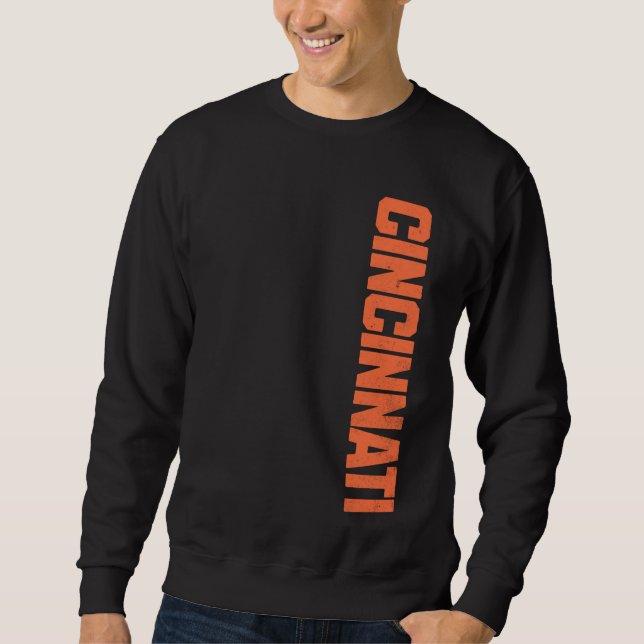 Sudadera Vintage Cincinnati USA Hometown City Varsity Cinci (Anverso)
