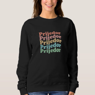 Sudadera Vintage Ciudad Hippie de Bosnia Herzegovina de los