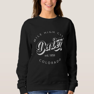 Sudadera Vintage clásico Denver Mile High City Retro Vintag
