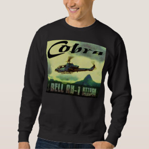 Sudadera Vintage-Como resplandor diseño pintado de la cobr