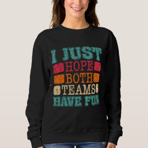 Sudadera Vintage con problemas, espero que ambos equipos se