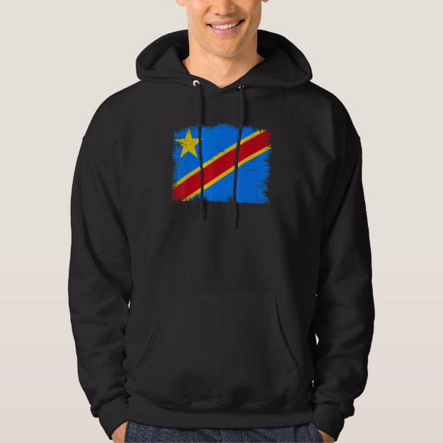Sudadera Vintage Congo the Democratic Republic Flag Congole (Anverso)