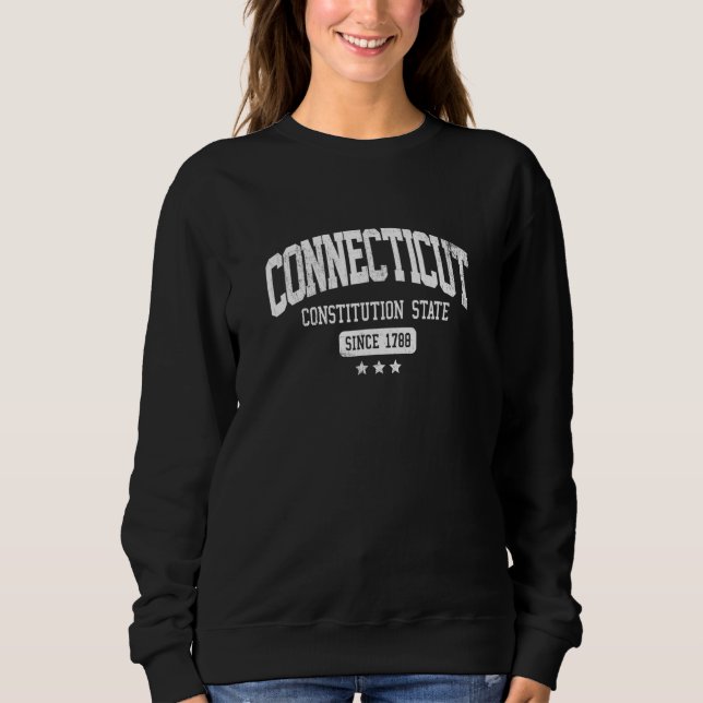 Sudadera Vintage Connecticut Constitution State Athletic 17 (Anverso)