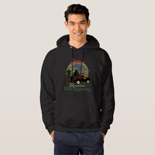 Sudadera vintage cool campfire excursionismo excursionismo (Anverso completo)