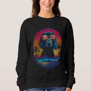Sudadera Vintage Dachshund Retro 60 Perro de estilo vienés 