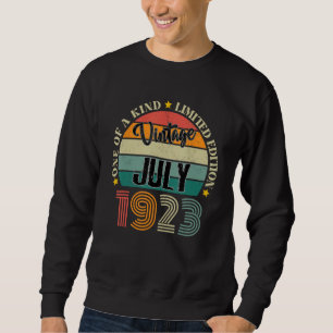 Sudadera Vintage de 101 años Julio 1923 101er Informe de cu