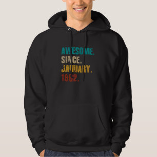 Sudadera Vintage de 43 años asombroso desde enero de 1982 4