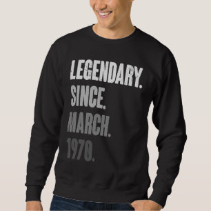 Sudadera Vintage de 53 años 1970 Cumpleaños 53 de marzo Dec