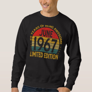 Sudadera Vintage de 55 años junio 1967 55º cumpleaños